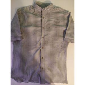 Wolverine Button Up Shirt Large Men's‎ Plaid Green